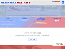 Tablet Screenshot of greenvillemattress.com